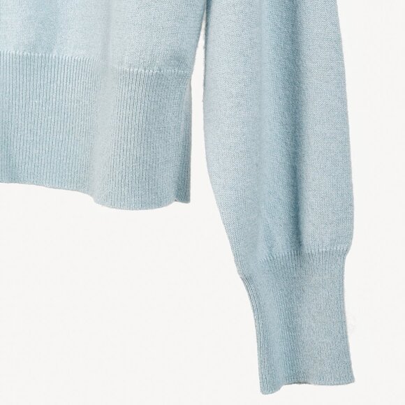 Brunello Cucinelli SS/20 Blue Cashmere Monili-Bead Sweater - Picture 6 of 13